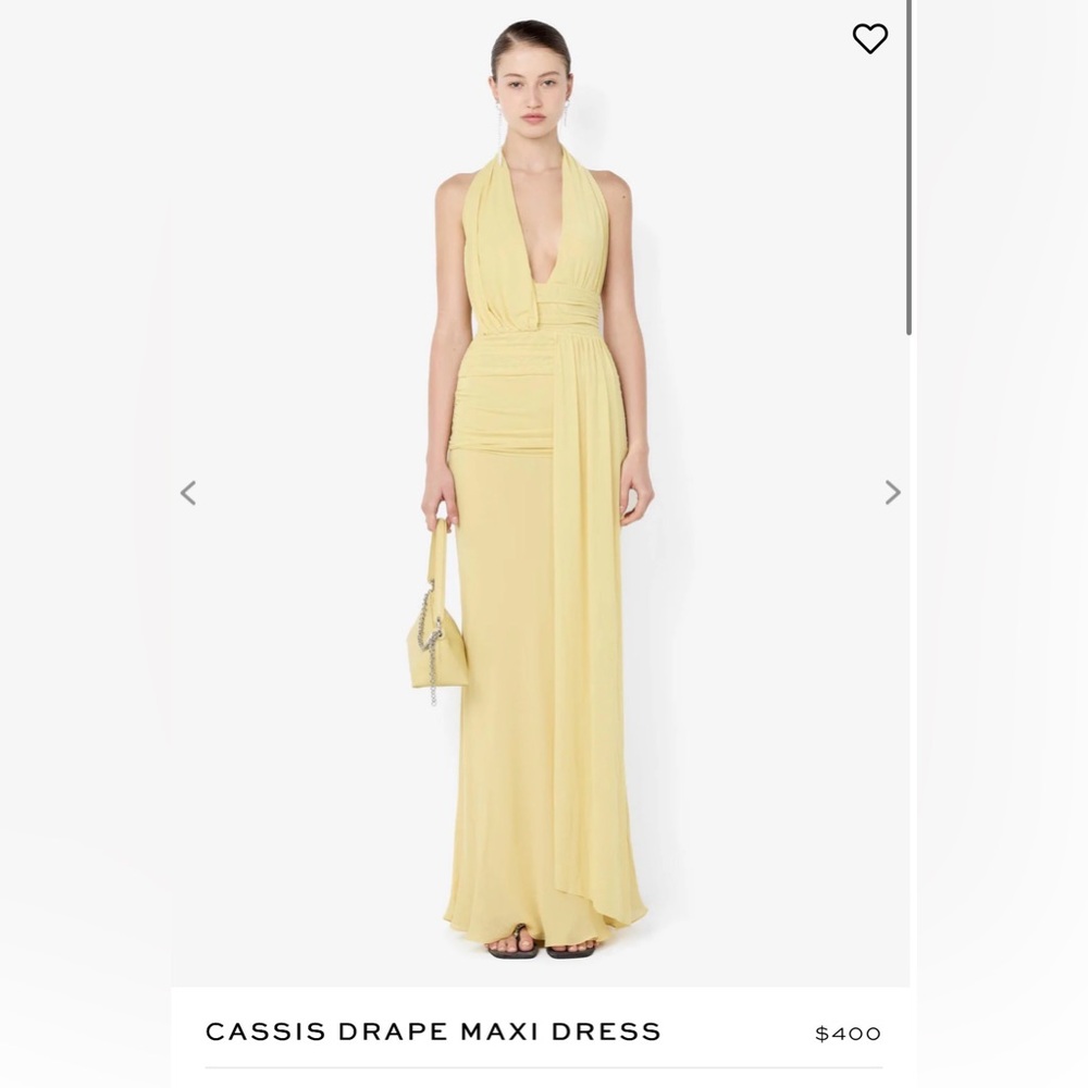 Bec & Bridge Cassis Drape Maxi Dress